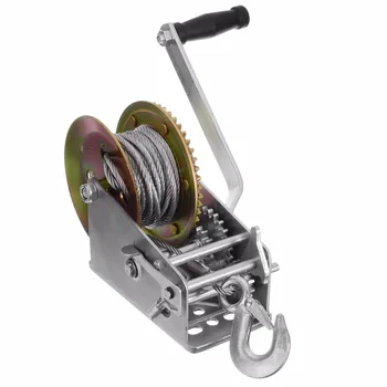 

Heavy Duty 3500LBS Boat Truck Auto Hand Manual Winch Smooth Action Ratcheting Handle Easy Pulling Lifting Sling