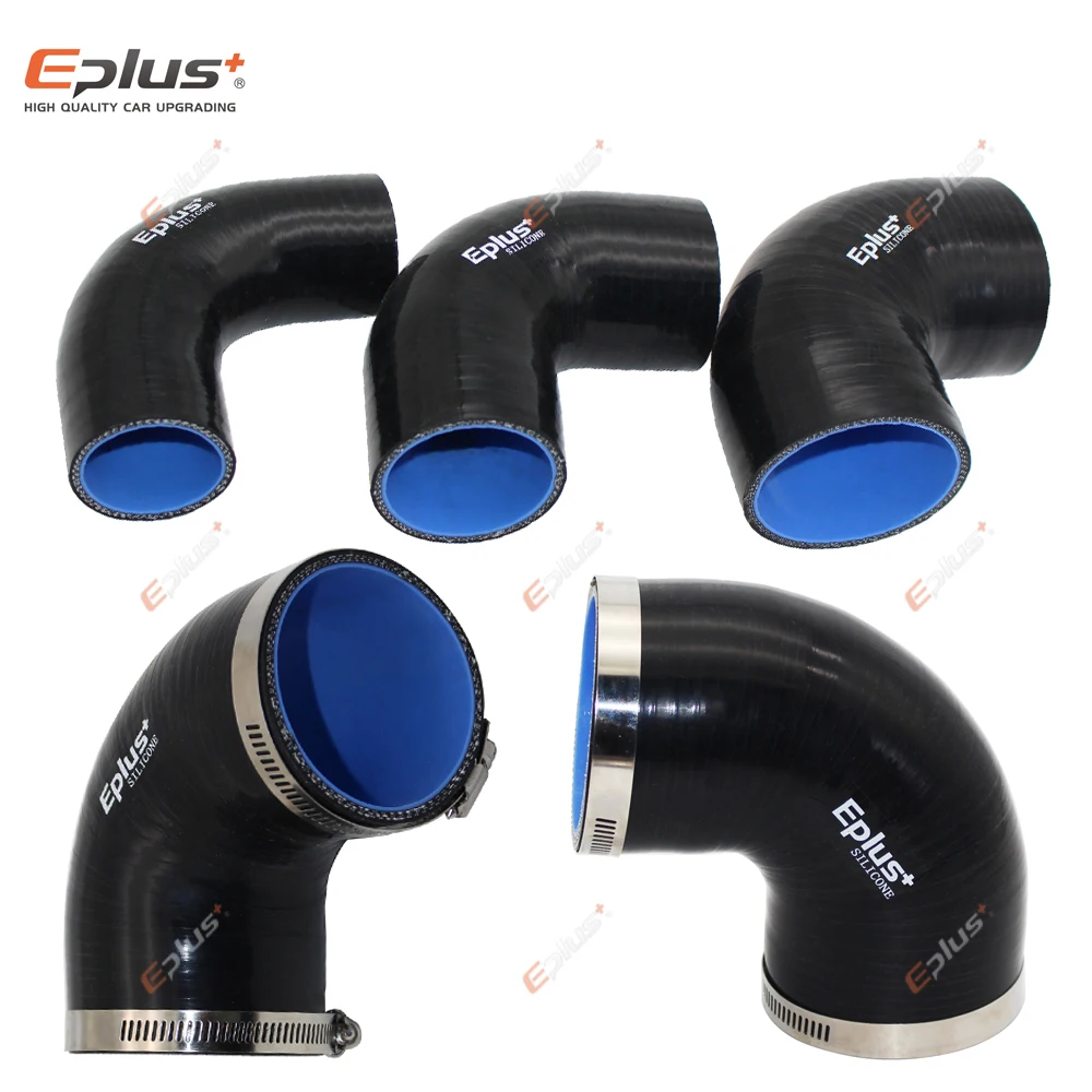 Silicone hose connector EPLUS universal 90 degrees car intercooler turbo intake pipe coupler multi size
