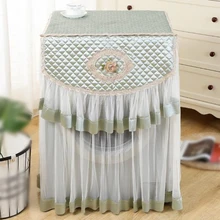 Пылезащитный чехол для стиральной машины, кружевной чехол для дома, декоративный чехол для защиты от солнца, моющийся товар для дома