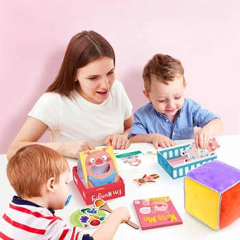 

My First Case Board Game Puzzle Early Learning Educational Toy Baby Kid Tabletop Parent Children Interactive Toys Birthday Gifts
