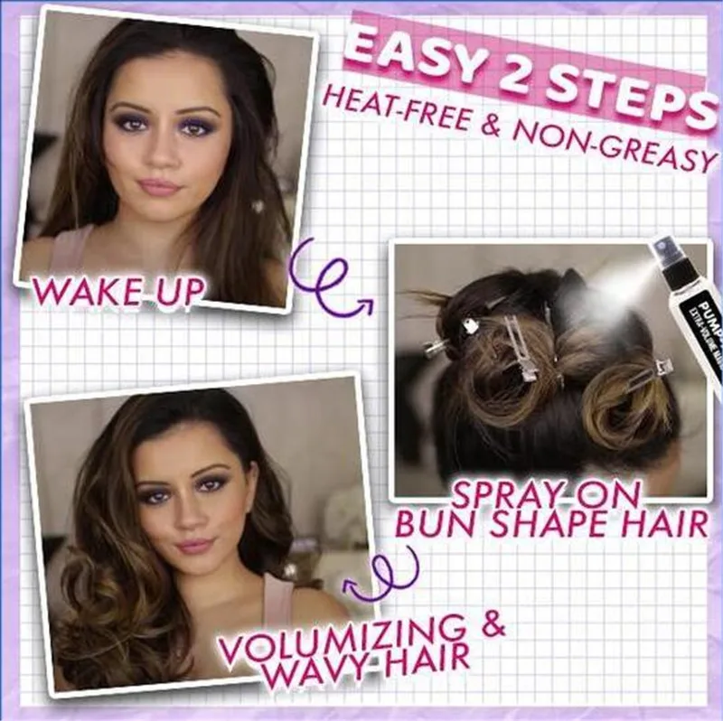 PUMP-HAIR Extra-Volume Magic Spray Hairspray Instant Volumizing Pump Up Hair Roots Spray Strong Hair Styling Gel