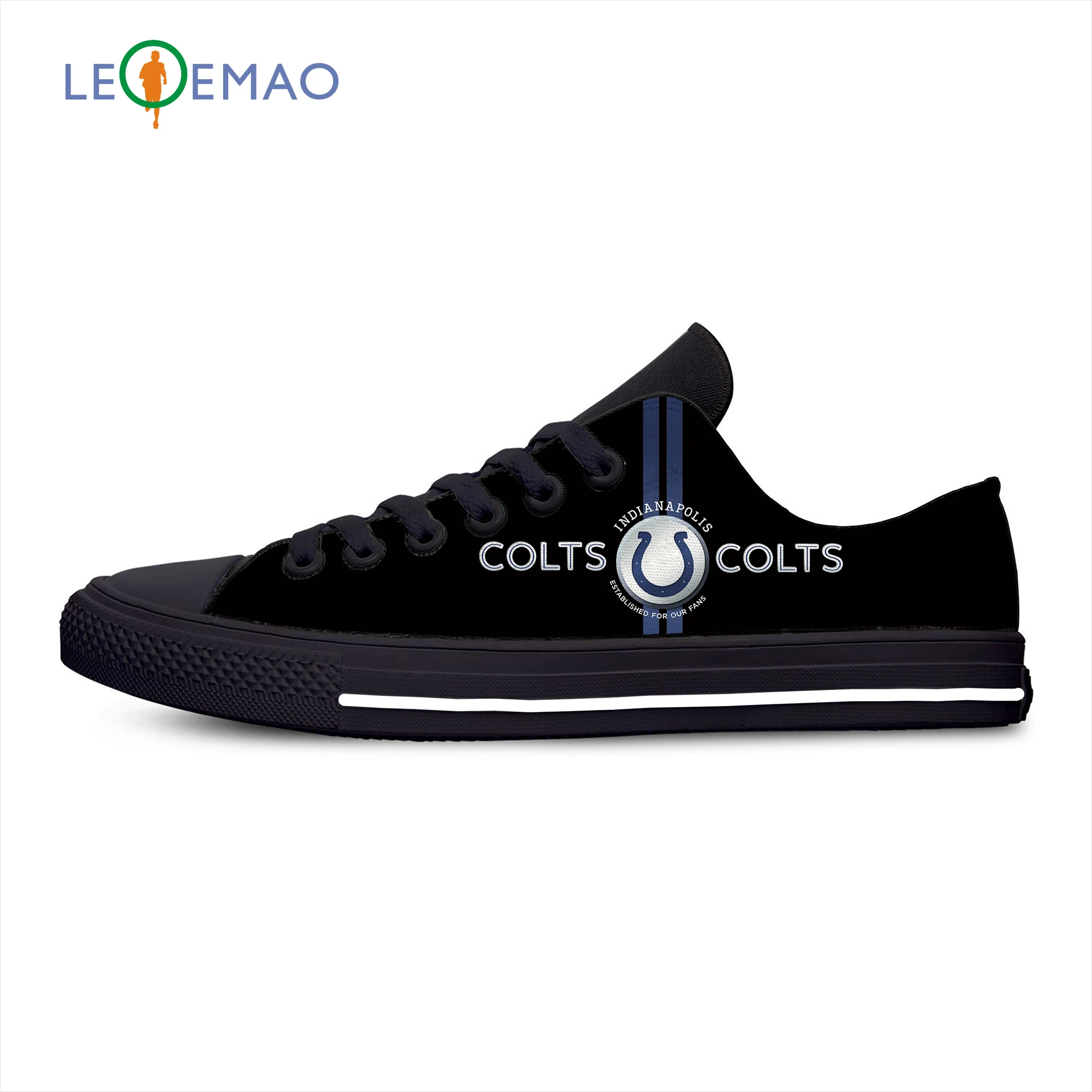 Colts Running Shoes Lightweight Walking Comfort Sports Indianapolis Fans Lightweight Walking Lace-Up Gym Casual Sneaker