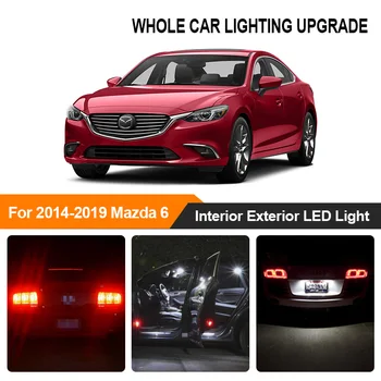 

White Red Car Bulbs Exterior Interior LED Light For Mazda 6 2014 2015 2016 2017-2019 Reverse Brake Parking Turn Signal Lamp
