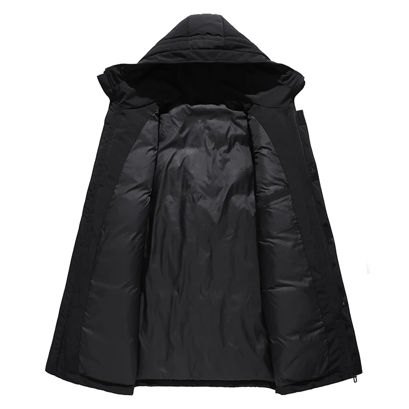 30 Degrees Windproof White Duck Down Jacket Men Winter Brand Down Coat High Quality Thick Warm Snow Parka Overcoat Hooded