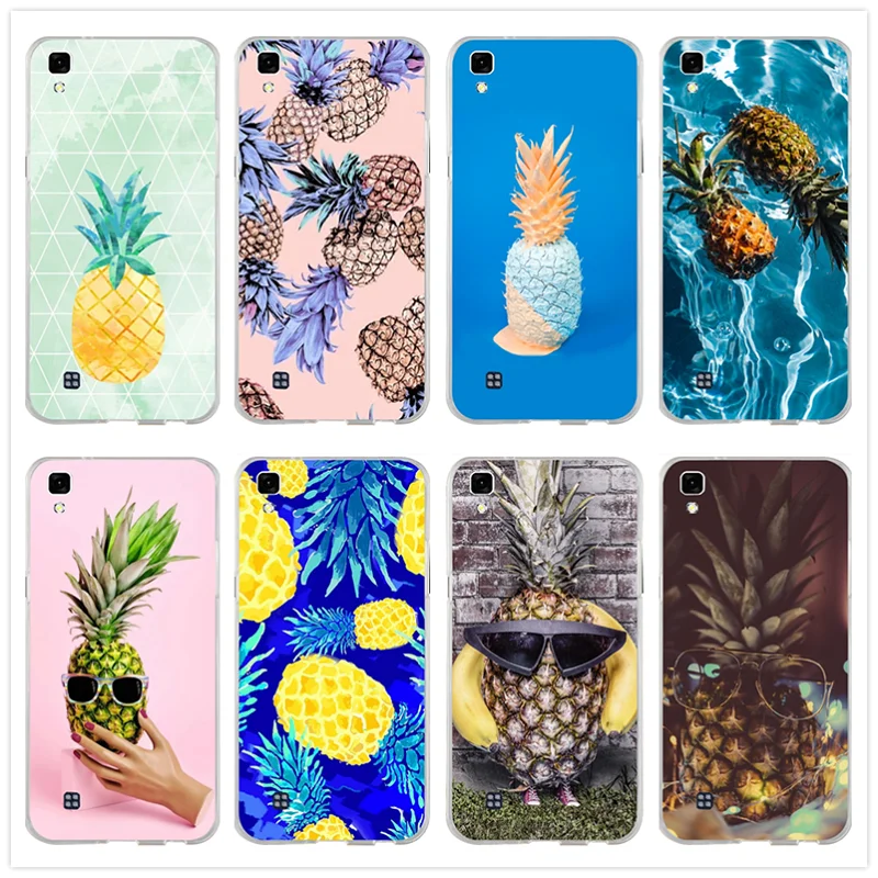 Cute Cartoon Pineapple Art For LG Spirit V10 V20 V30 G2 G3 Mini G4 G5 G6 K4 K7 K8 K10 HTC One Soft TPU Silicon Phone Case Cover | Мобильные