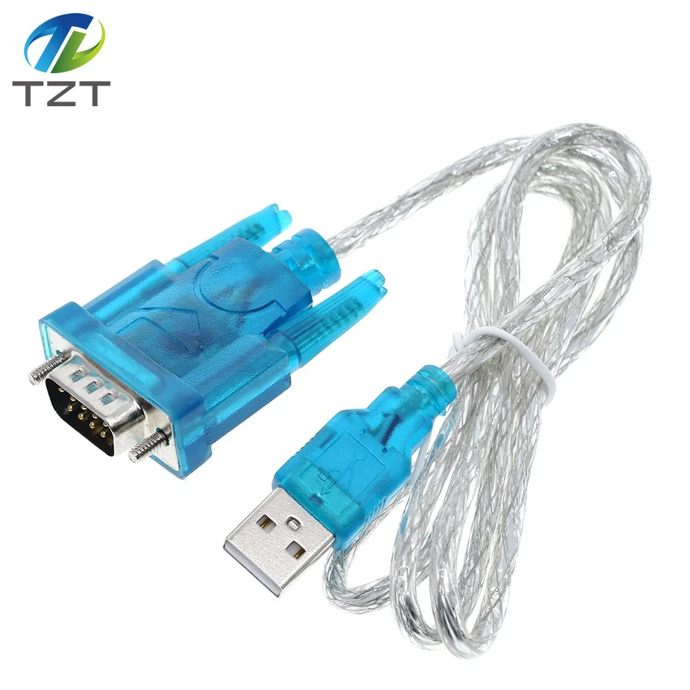2 PCS USB to RS232 Serial Port 9 Pin Cable Serial COM Port Adapter Conver HL340