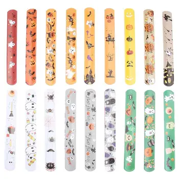

50pcs/pack Halloween Bracelet Party Wristband Creative Halloween Decor Party Props Bracelet for Boys Kids Girls Festival