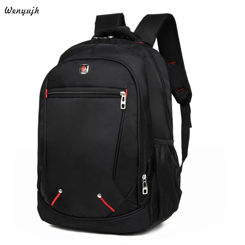 

WENYUJH 2019 New Large-capacity Student Schoolbag Casual Solid Color Material Oxford Man's Backpack Multi-functional Simple Bag