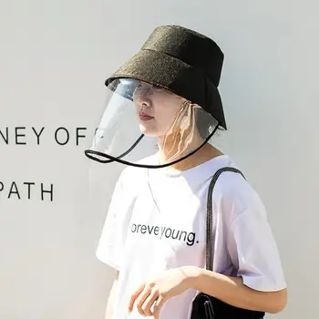 

Anti Droplet Spittle Dust-proof Protective Full Face Cover Mask Bucket Caps Hats