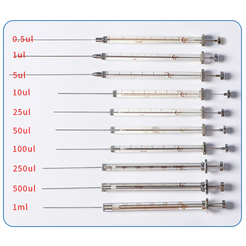 Ringes com cabeça plana, microinjetor cromatográfico de