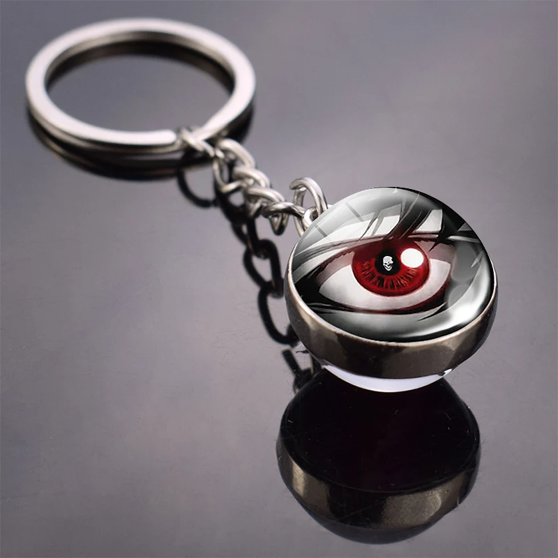 keychain Винтажная бронзовая брошь на булавке в виде знака смерти, светильник Yagami L ryuuk ryuku, Эмблема Аниме, манга, броши для косплея, подарок, аксессуары - Окраска металла: keychain