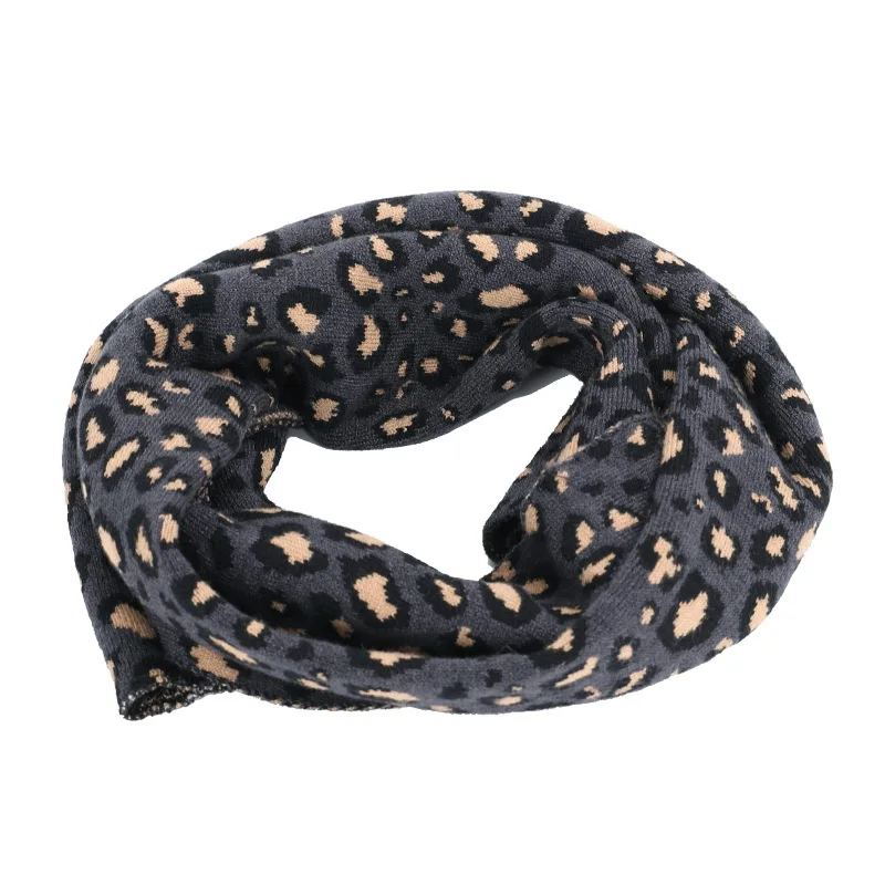 Енота мех Женская шляпа шарф из двух частей леопард зима теплый мягкий головной убор модная Уличная Повседневная маска фасоль Хеджирование Кепка - Цвет: Dark gray-3