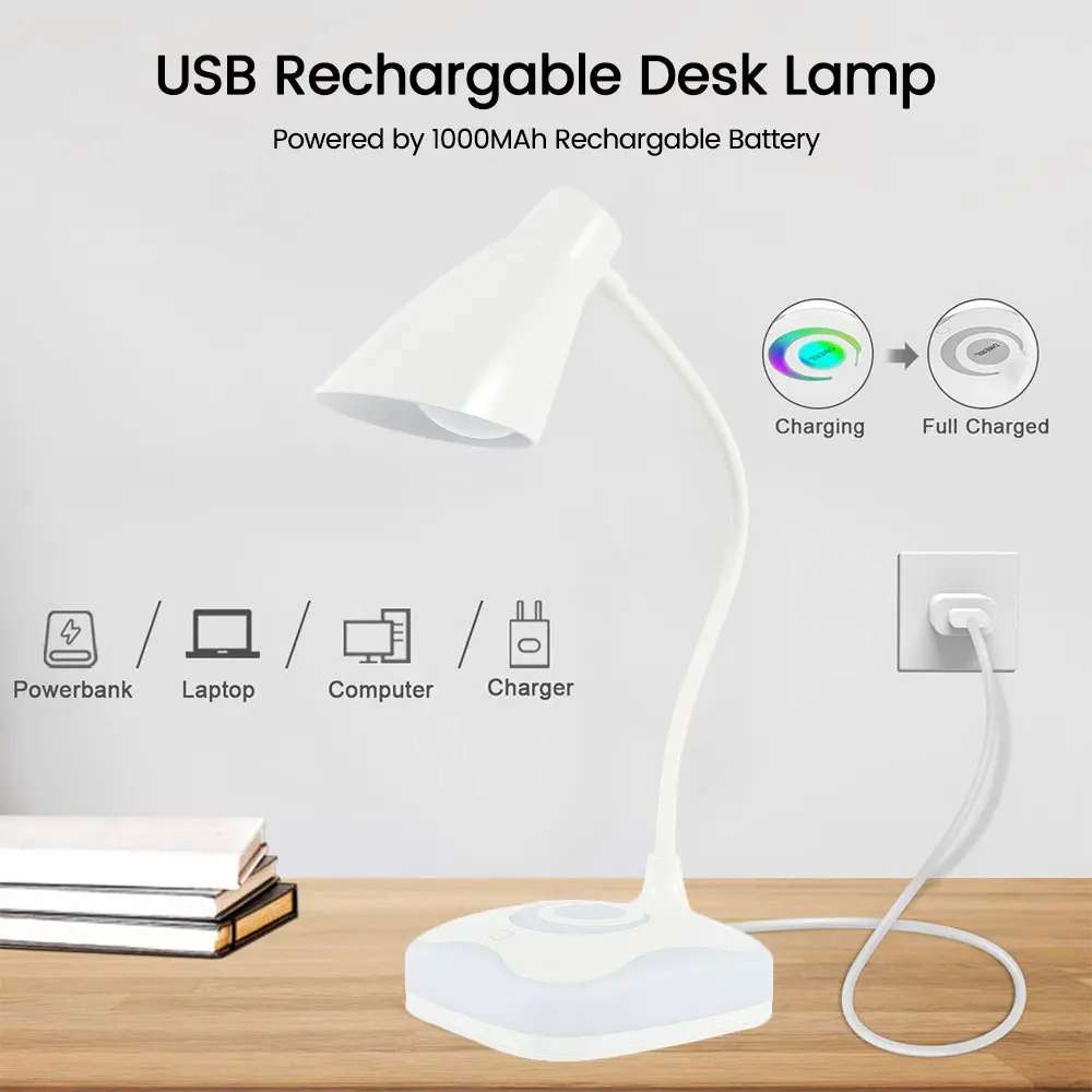 Светодиодный настольный светильник для чтения глаз настольная лампа usb зарядка