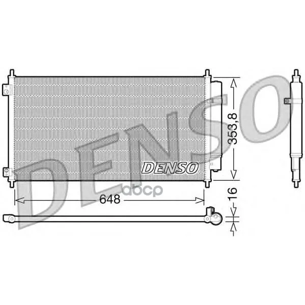 Радиатор Кондиционера Honda Accord 2008- Denso арт. DCN40010