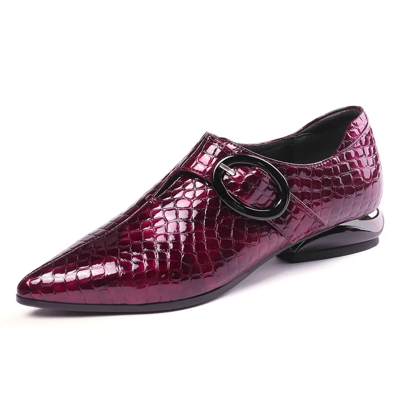 

2020 Brand Design Woman Pointed Toe Chunky Heels Pumps New Spring Summer Single Shoes Fashion Elegant Shoes Woman