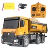 Mexico STOCKS  Tongli Huina 1573/1582 Radio Control Big Dump Truck Toys Construction RC Truck 1