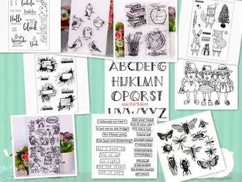 

Want to buy early pattern Stamp Scrapbooking Alphabet Stamp Embossing Craft making Silicone Transparent Stamps