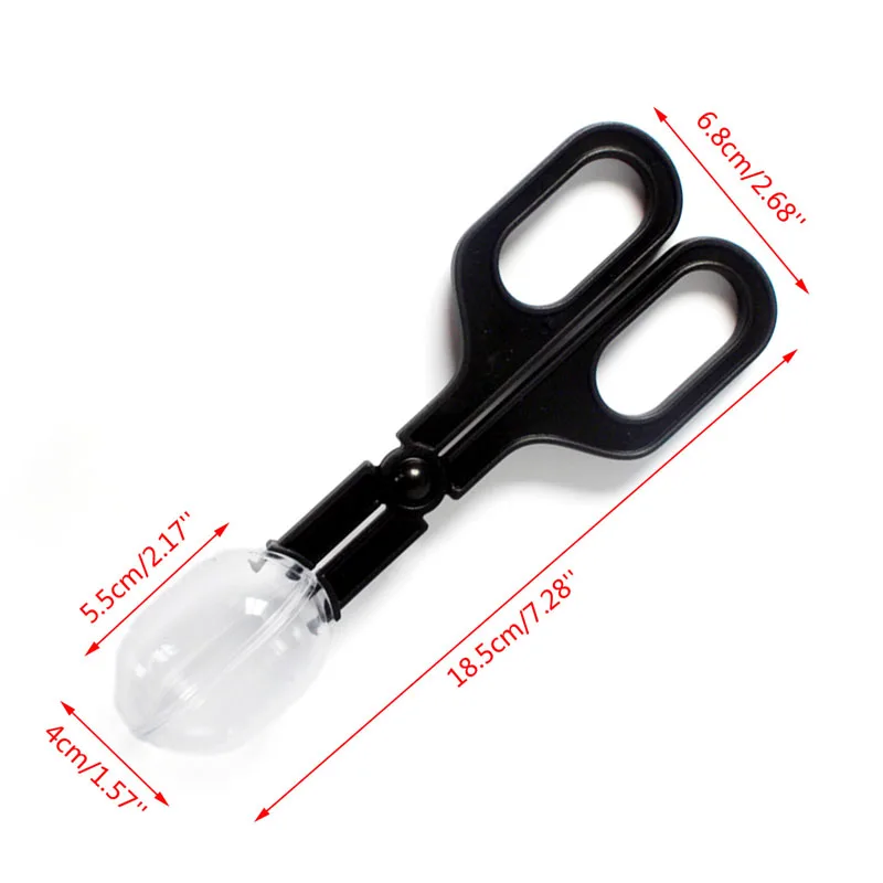 Reptiles Feeding Scooper Poop Cleaning Clamp Spoon-shaped Tips Feeder Tweezers for Snakes Tarantulas