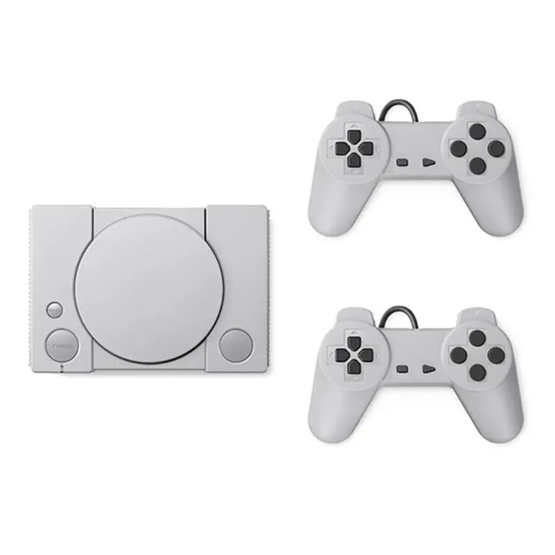 Классический 8-битный PS1 Мини проектор для домашнего Игровая приставка в ретро-стиле из двух игроков игровой консоли 620 игры A5YA - Цвет: Черный