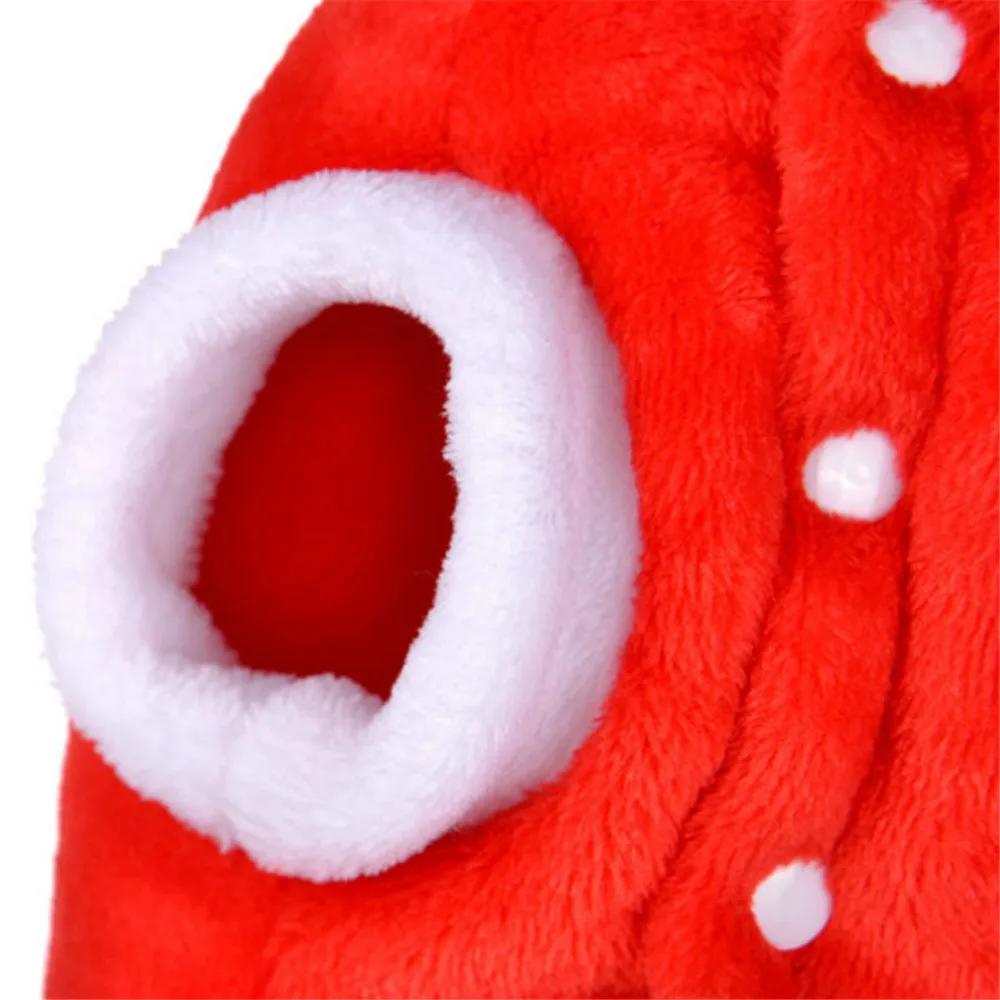 Pet Christmas Sweater Winter Warm Furry Elk Puppy Cartoon Clothes Xmas Costume Coat For Dogs Cats Small Puppy Chihuahua Clothes (1)