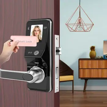 

Face Facial Recognition Smart Security Door Lock Electronic Keyless Password IC Card Security Door Lock