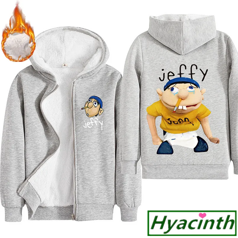 Jeffy/Детское пальто; толстовка с героями мультфильмов; одежда для маленьких девочек; куртки из чистого хлопка для малышей; куртка для мальчиков; Рождественская одежда для детей