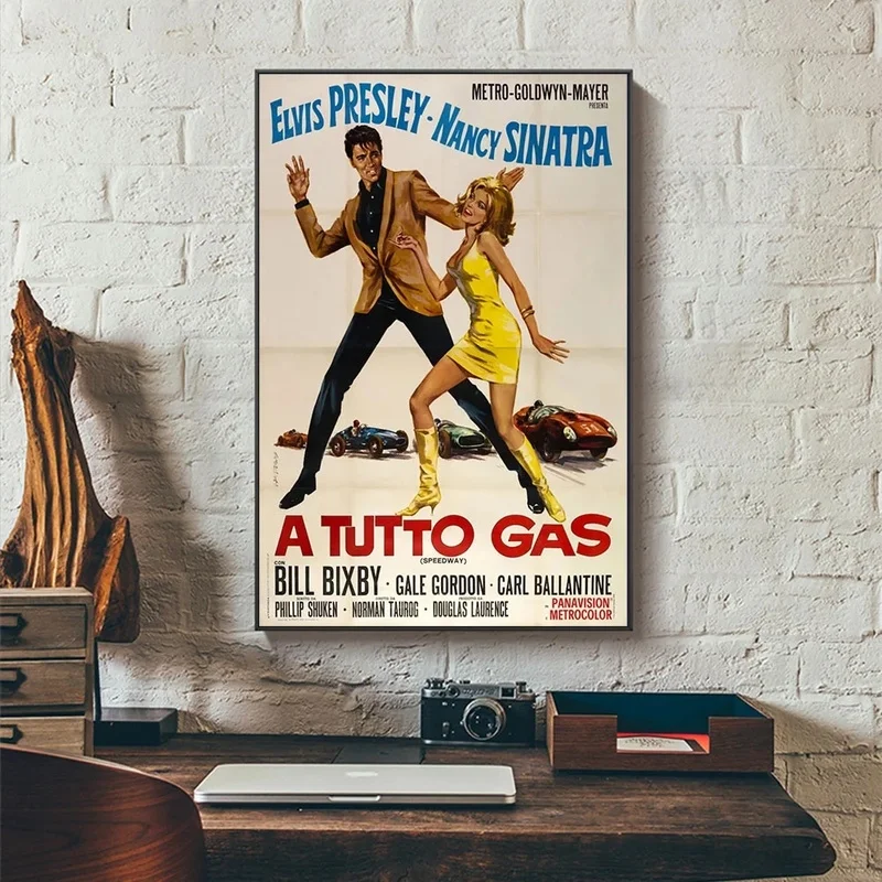 Elvis Presley in Speedway (1968) плакат картина Print Nordic Home Decor Настенная для гостиной без рамки|Рисование и каллиграфия| |