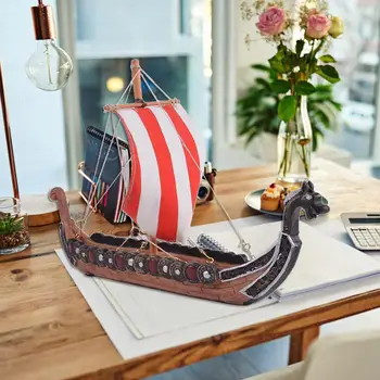 

Innovative Retro Viking Pirate Ship Home Decoration Dragon Boat Holiday Gift Dragon Boat Incense Board Decoration Incense Stick