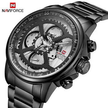 

NAVIFORCE Watch Men Luxury Sport Military Quartz Wristwatch Date Waterproof Clock Male Stainless Steel Watches Relogio Masculino