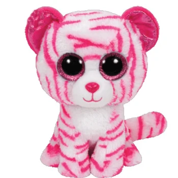 

Bright Big Eyes Pink Tiger Plush Doll Stuffed Animals Kids Toys 15CM