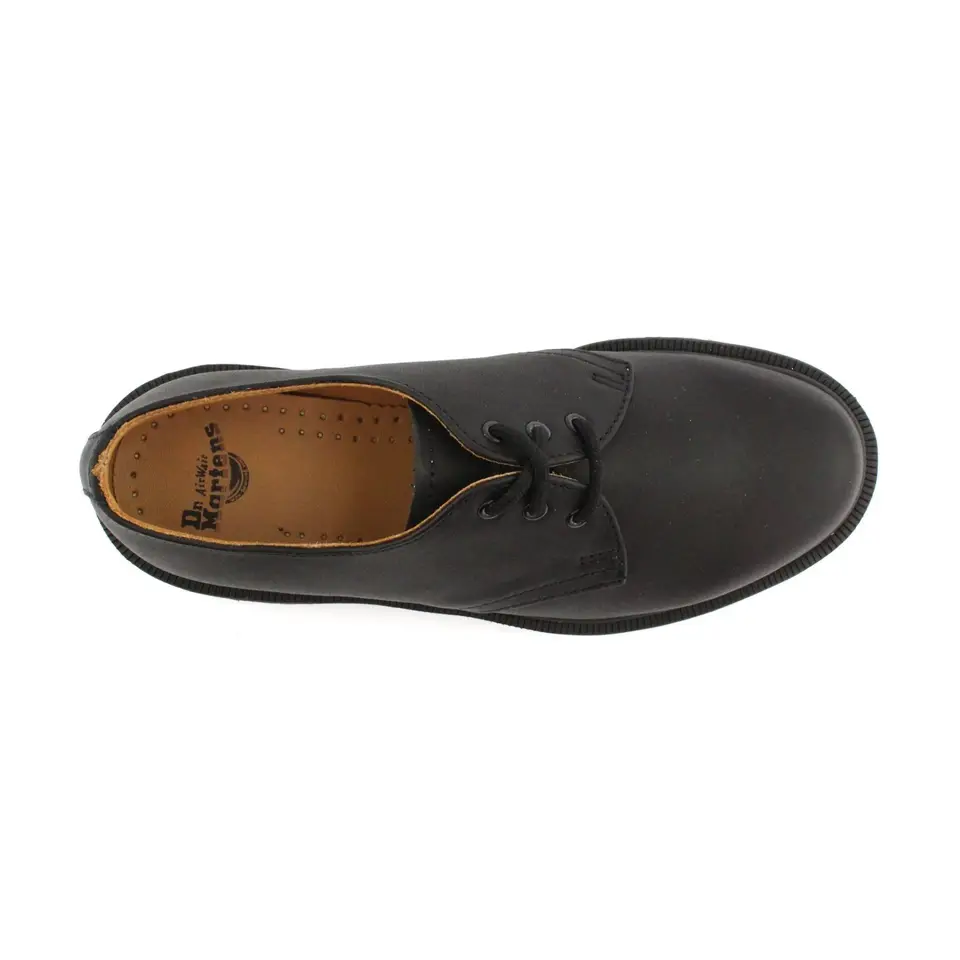 dr martens 1461 pw black greasy