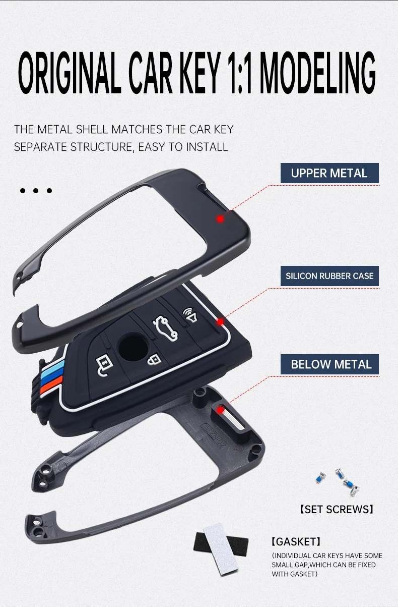 Nuova copertura della cassa chiave dell'automobile in lega colorata per Bmw F20 G20 G30 X1 X3 X4 X5 G05 X6 accessori supporto per auto-Styling protezione Shell 10 Nuova copertura della cassa chiave dell'automobile in lega colorata per Bmw F20 G20 G30 X1 X3 X4 X5 G05 X6 accessori supporto per auto-Styling protezione Shell - H78ab0430e6d2440384f7e4d2a4f948d0r