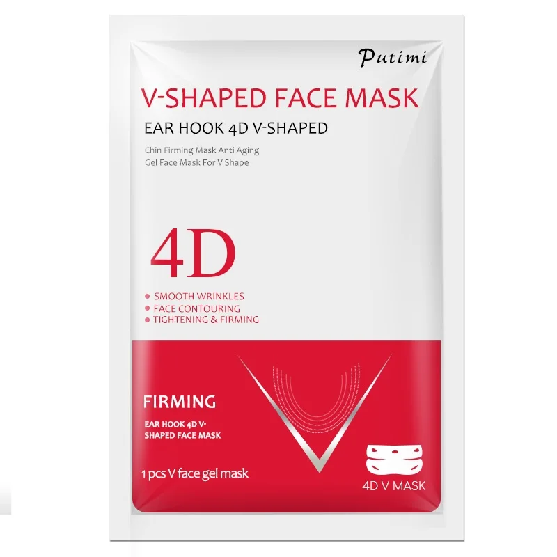 2 шт 4D двойная V маска для лица лифтинг укрепляющая маска для лица для похудения устранение отеков подтягивающая тонкая маска уход за кожей лица - Цвет: Style 3