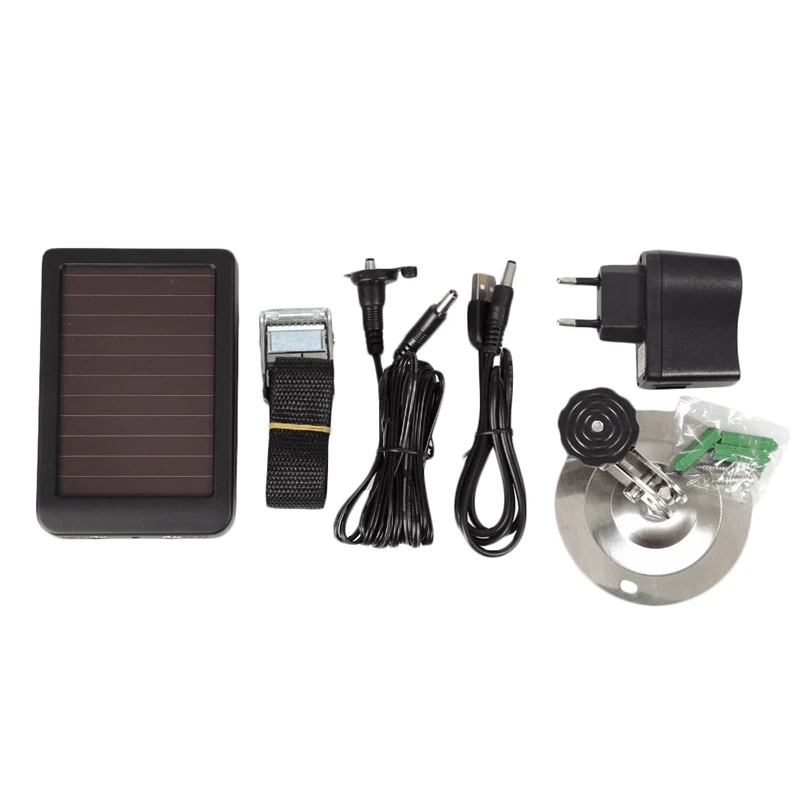 Outdoor Solar Panel Charger External Power for Hunting Camera Hc300 Hc500 Hc700 Eu Plug | Спорт и развлечения