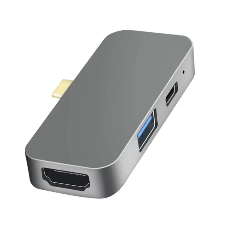USB концентратор переходник разветвитель с TYPE C зарядка PD 4K HDMI USB 3,0 3,5 мм наушники