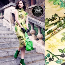 118 см атласная шелковая ткань с принтом МЕТР 19 мм мягкая эластичная шелковая атласная ткань рубашка платье спандекс ткань оптом шелковая ткань