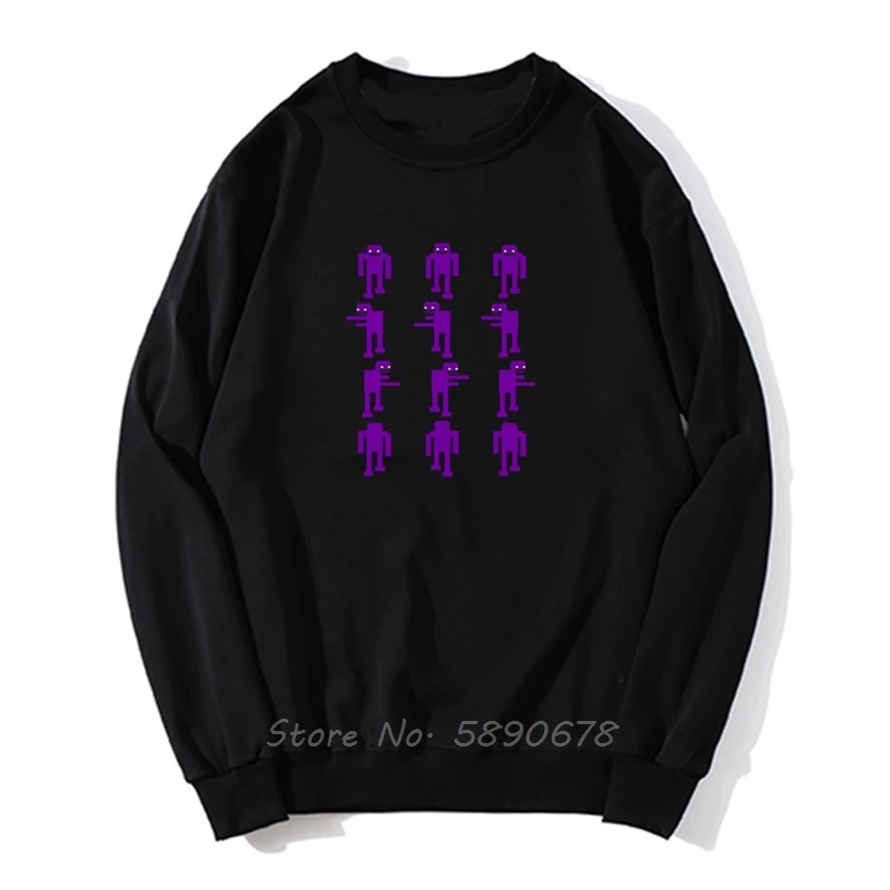 Fnaf Purple Guy Sprites hoodie Leisure Famous Spring Formal Men