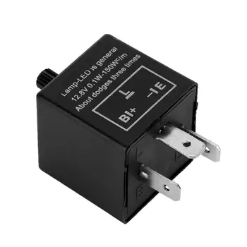 

3pins Car Motorcycle Universal Adjustable LED Turn Signal Light Blinker Flasher Relay for most 12V Car or Motorcycle