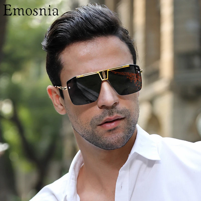 New Square occhiali da sole senza montatura uomo donna 2021 Trendy Vintage  Brand Design Big Frame Flat Top occhiali da sole per occhiali da donna  UV400|Men's Sunglasses| - AliExpress