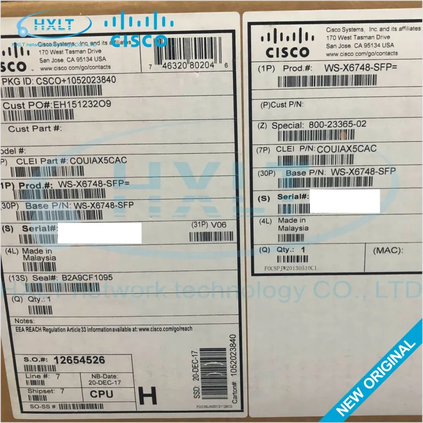 WS-X6724-SFP = WS-X6748-SFP = новые и оригинальные модули Gigabit Ethernet серии Cisco Catalyst 6500