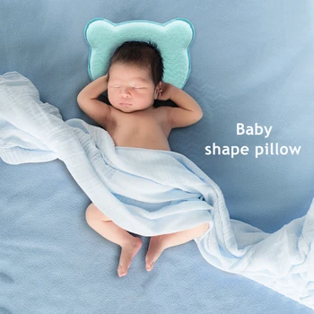 

Baby Nursing Memory Foam Pillow Newborn Anti Roll Shaping Sleep Leisure Fashionable Comfortable Chic Neck Cushion