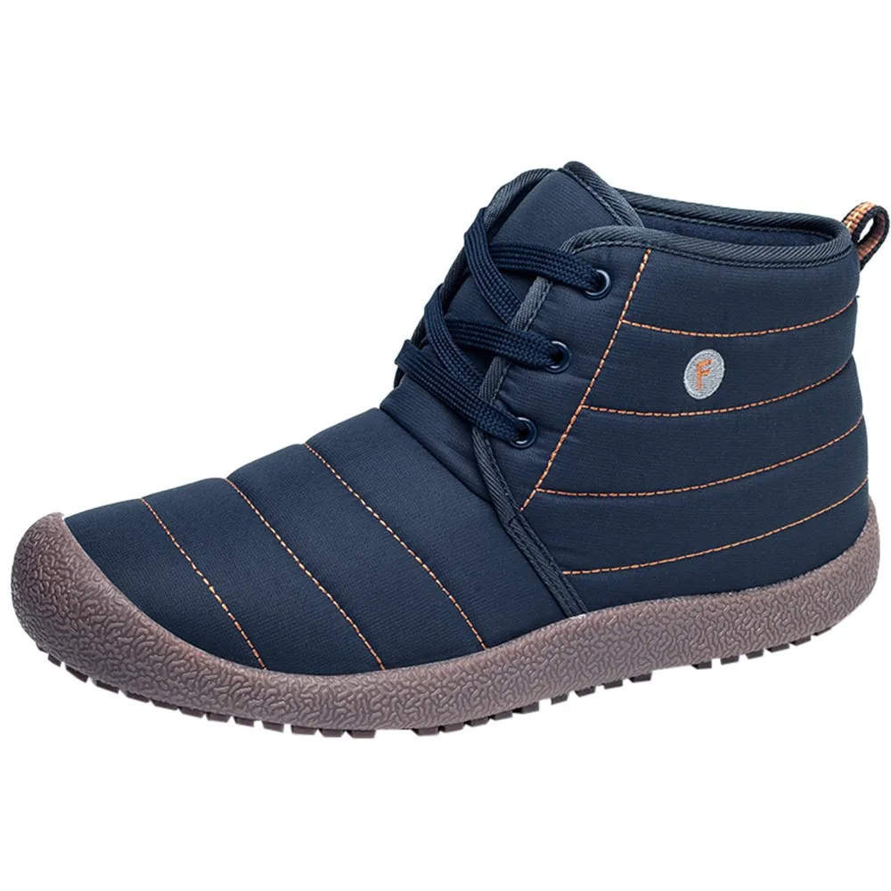 

Women Winter Shoes Couple Unisex Snow Boots Warm Plus Velvet Cotton Antiskid Bottom Keep Warm Mother Casual Boots