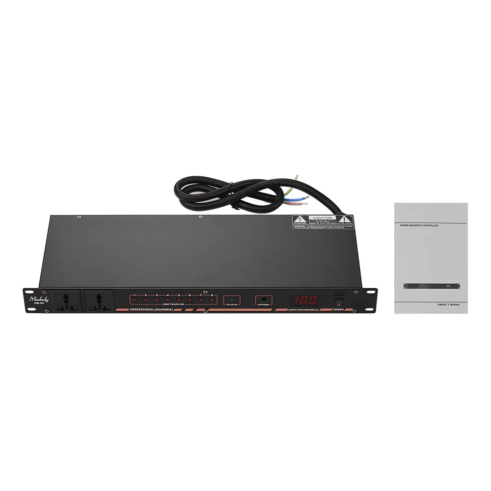 Muslady DB-02 10-полка с креплением на вентиляционную решетку крепление регулятор последовательности питания кондиционер стабилизатор напряжения с светодиодный дисплеем
