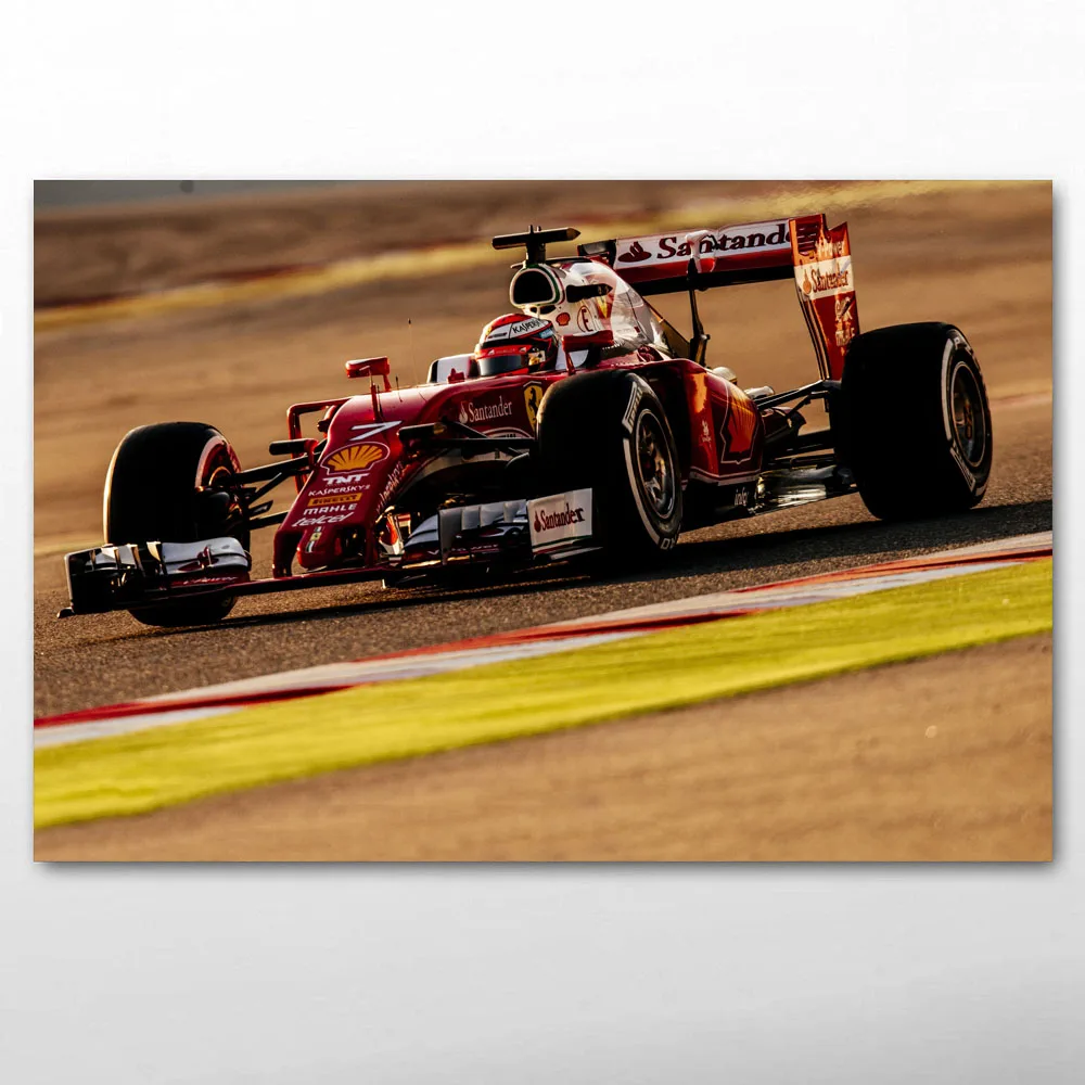 Феррари SF16-H Формула 1 Спортивный гоночный автомобиль стены в искусстве