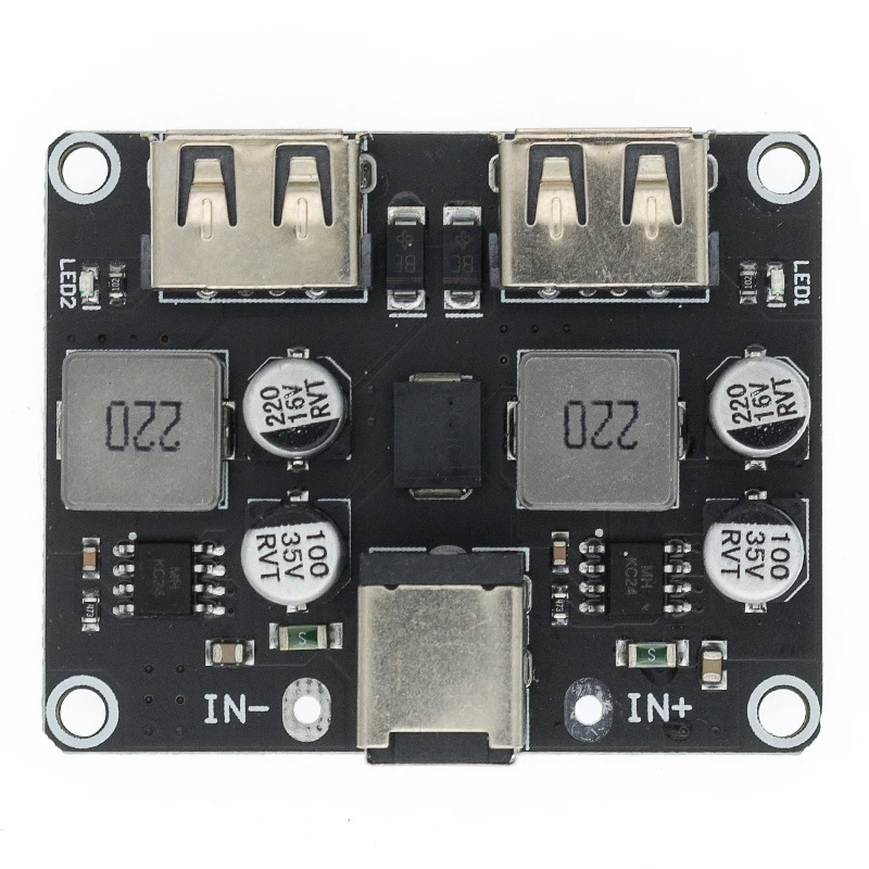 QC3.0 QC2.0 USB DC понижающий преобразователь для зарядки модуль 6 32 в 9 12 В 24 Быстрого