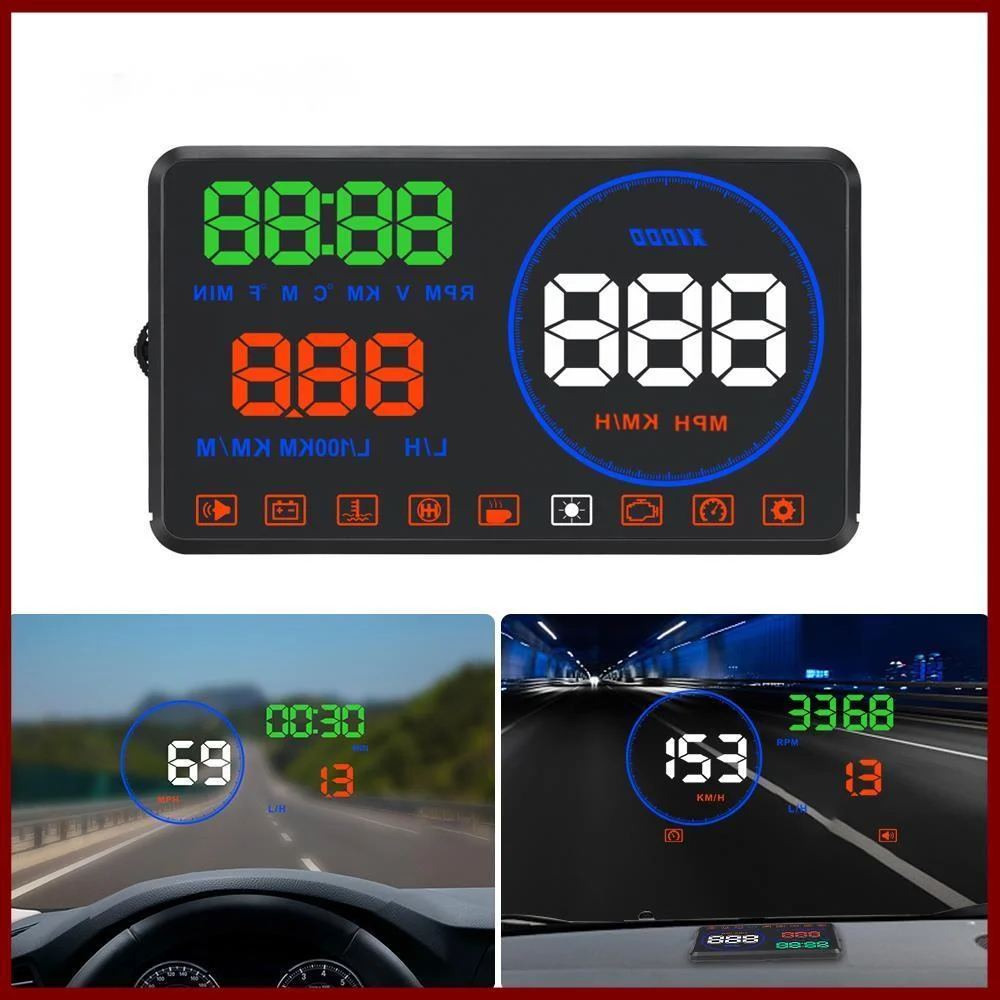 OHANEE M9 HUD   ÷ ڵ OBD2  ӵ  ڵ  ӵ MPH KM/H, ڵ  Һ ÷