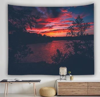 

Forest Tapestry Art Printed Tapestry Psychedelic Tapestry Beach Towel Polyester Thin Blanket Yoga Material Technics