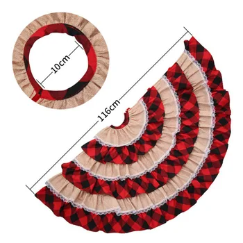 

Big Christmas Tree Skirt Round Carpet Christmas Decorations for Home Floor Mat New Year 2020 Xmas Tree Skirts