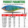 CF  Luminous Fishing Lure Slow Sinking Jerkbait 68mm/78mm/90mm/105mm Musky Pike Slider Bass 5