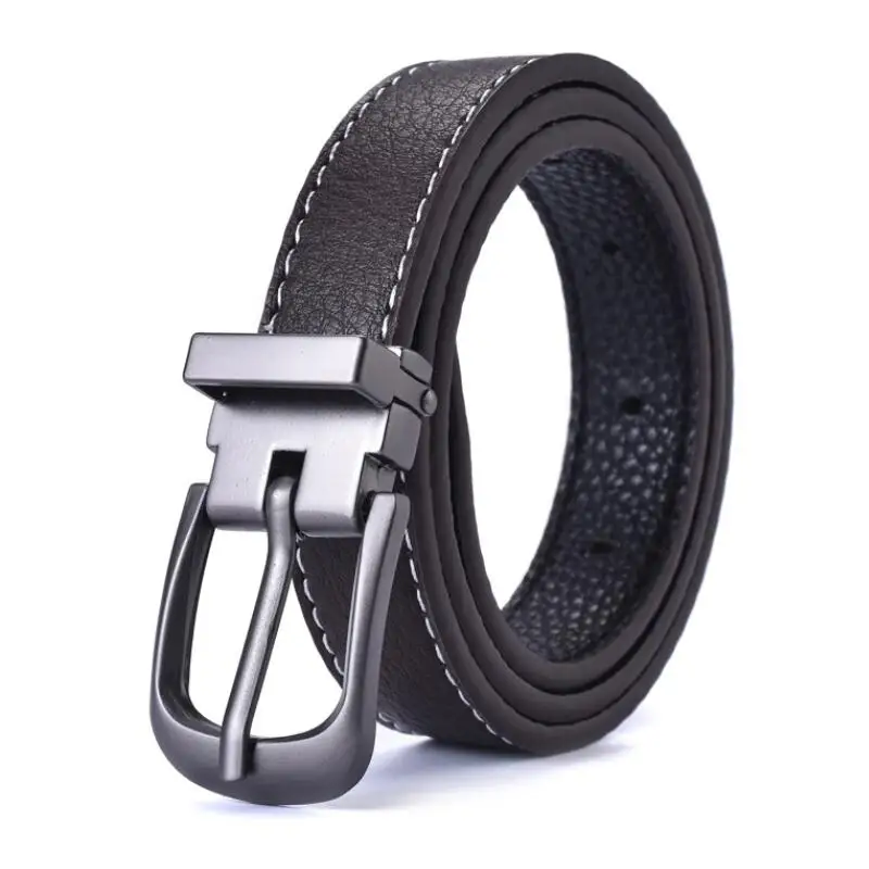 New Style Fashion Children Leather Belts Design Alloy Pin Buckle Boys Girls Kid Casual Waistband Jeans Adjustable Men's Belt 4